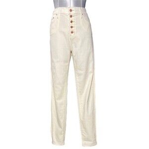 Button Fly Skinny Jeans 29 Vision Vanilla Off White‎ Principle Denim Innovations